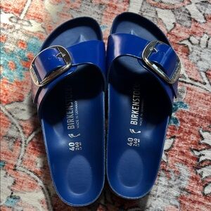 Birkenstock Women’s Cobalt Blue Big Buckle Madrid Sandals size 9